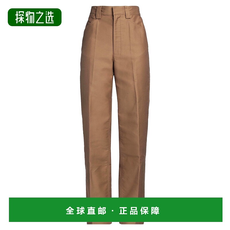 1h可退 香港直邮Lemaire 女士 休闲长裤 brown棕色 舒适时尚