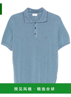 1h可退 香港直邮ETRO 男士T恤 MRKF0004AQ414S9880 AW2025 蓝色 P