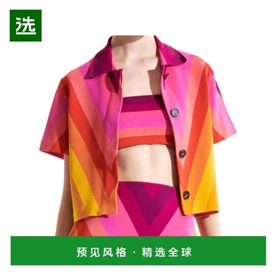 香港直邮Dior 条纹短袖休闲夹克 524V43A5002迪奥