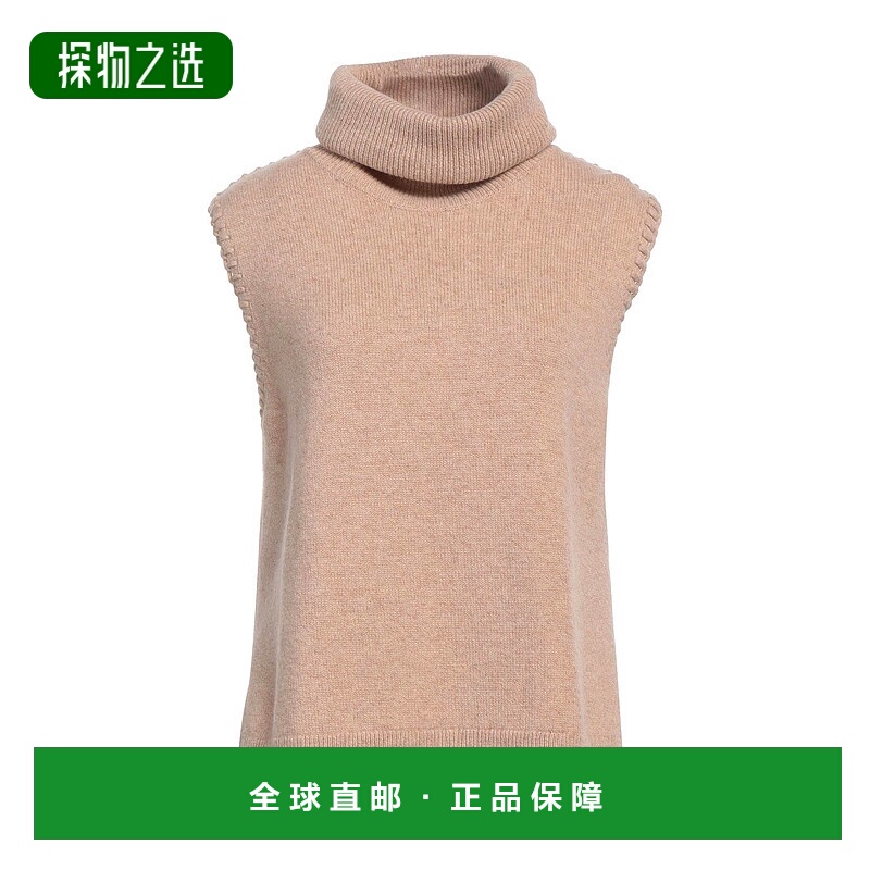 香港直邮THEORY 希尔瑞 女士 羊绒混纺针织衫 brown棕色 舒适时尚