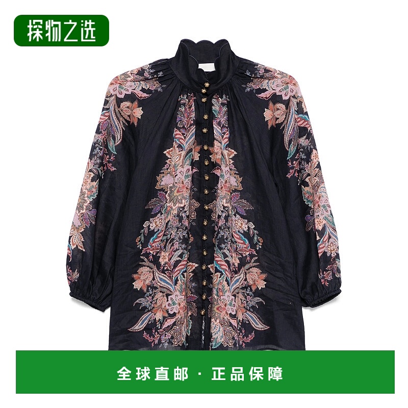 香港直邮ZIMMERMANN 女士 衬衫 4273TSS251NAVMLTPAI
