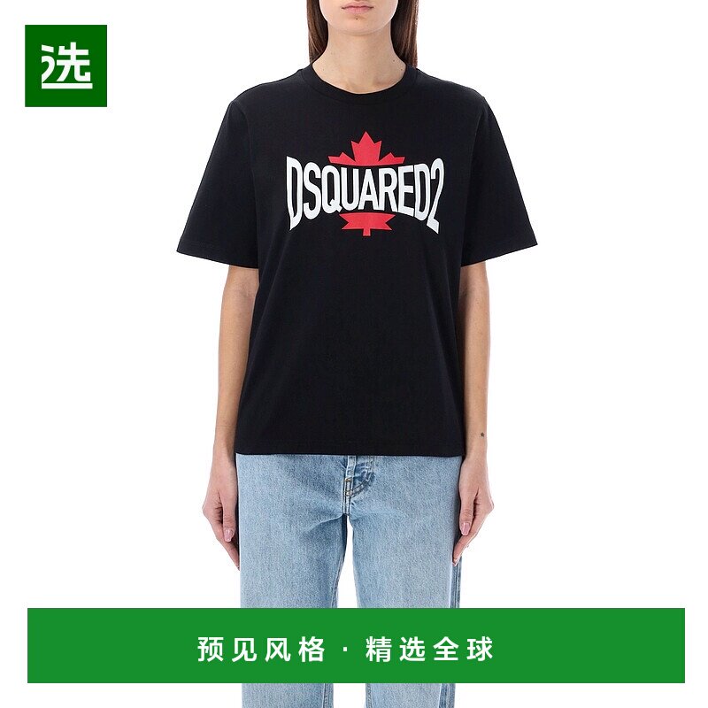 1h可退 香港直邮Dsquared2 二次方 女士 圆领T恤 S75GD0329S22427