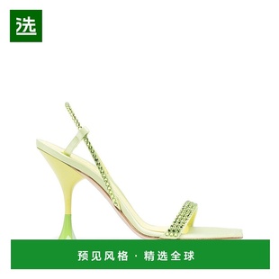 香港直邮3JUIN green绿色 女士 323SC003 舒适时 绿色凉鞋 1h可退