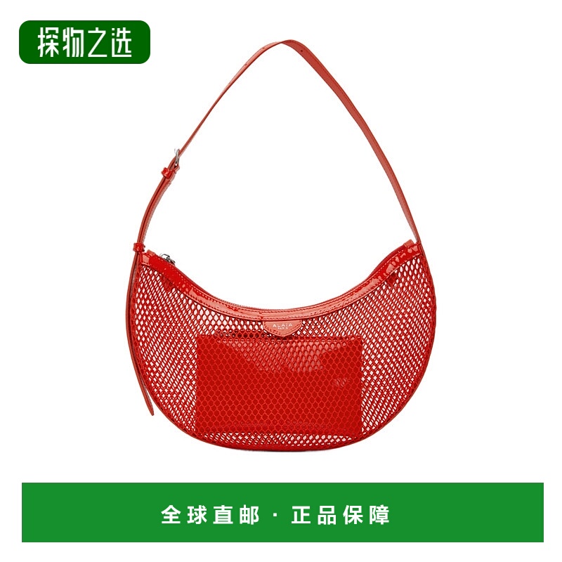 香港直邮Alaia 小号半月形渔网腋下包 AA1S02731CA266