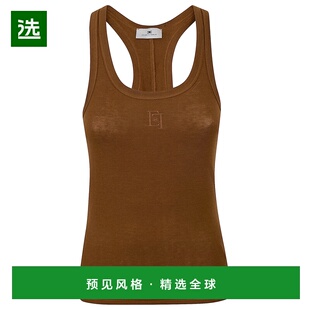 香港直邮ELISABETTA FRANCHI 女士背心吊带 CN77B61E2600CUOIO