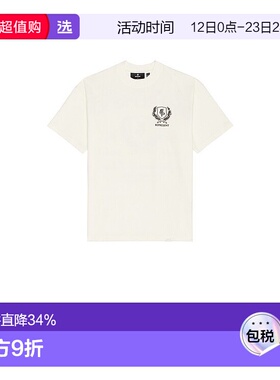 1h可退 香港直邮Represent 男士 盾徽T恤 MLM41069 white白色 舒