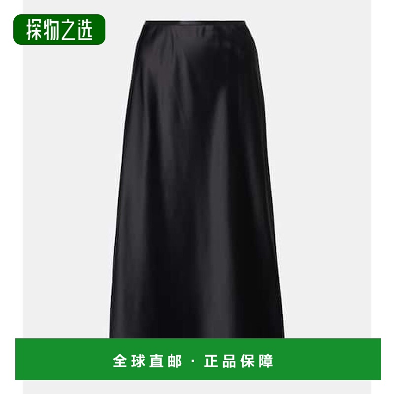 1h可退 香港直邮MaxMara 麦斯玛拉 女士 Carnet 真丝缎面中长半身