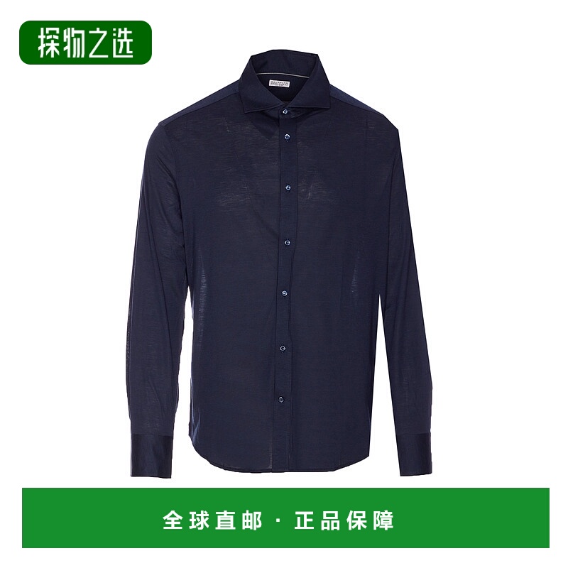 1h可退 欧洲直邮brunello cucinelli 男士 衬衫新款真丝长袖