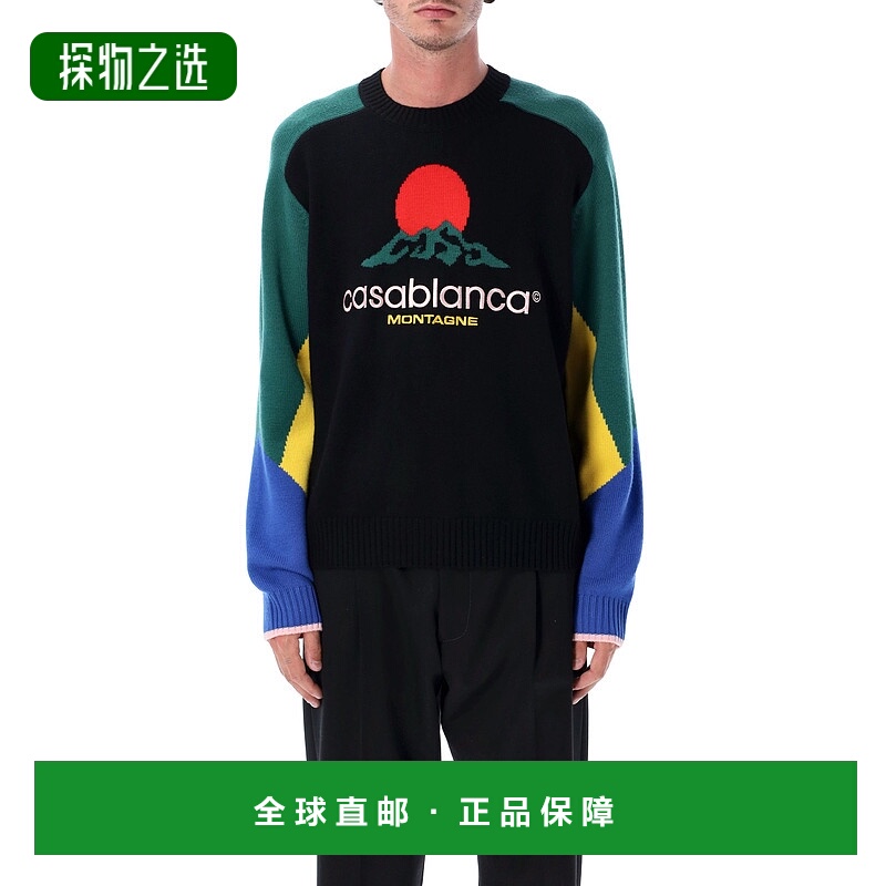 1h可退 香港直邮Casablanca 男士 Montagne 美利奴羊毛套头衫 MPF