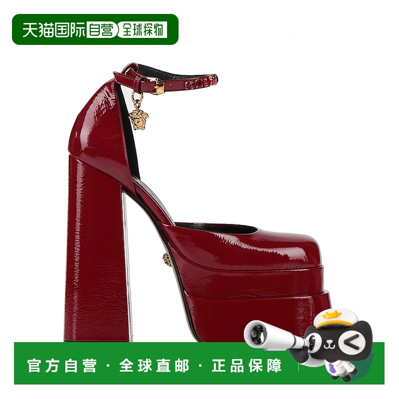 1h可退 香港直邮Versace 范思哲 女士 浅口鞋 red红色 舒适时尚