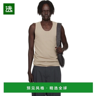 1h可退 香港直邮Lemaire 男士 灰色 Debardeur 背心 TO1465LK1032