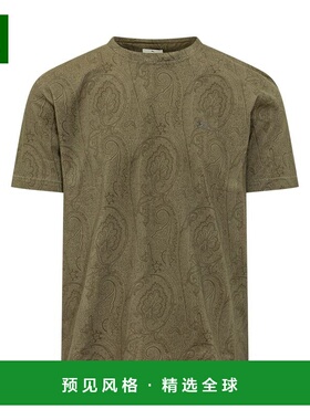 1h可退 香港直邮ETRO 男士T恤 MRMA0002AKG31M0118 SS2026 绿色