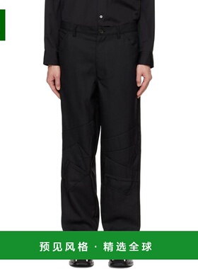 1h可退 【美国直邮】Comme des Garçons 黑色华达呢长裤 男装休闲