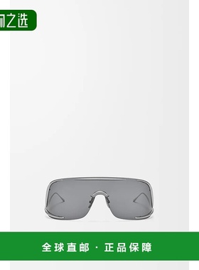 自营欧洲直邮Loewe罗意威 女士烟灰色金属细框面罩式太阳镜