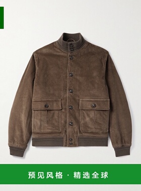 香港直邮1h可退 VALSTAR 男士 Valstarino 棉混纺灯芯绒带里衬夹