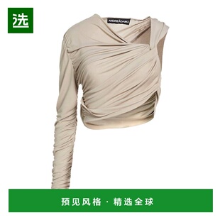 香港直邮ANDREĀDAMO 舒适时尚 女士 grey灰色 上衣 1h可退