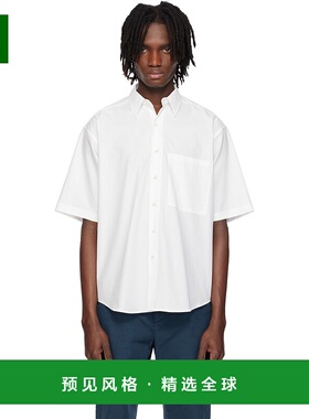 1h可退 香港直邮AURALEE 男士 白色 Washed Finx Twill 衬衫 A25S