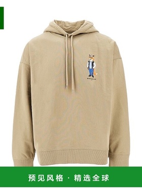 香港直邮MAISON KITSUNE 男士 en coton à imprimé 狐狸连帽衫