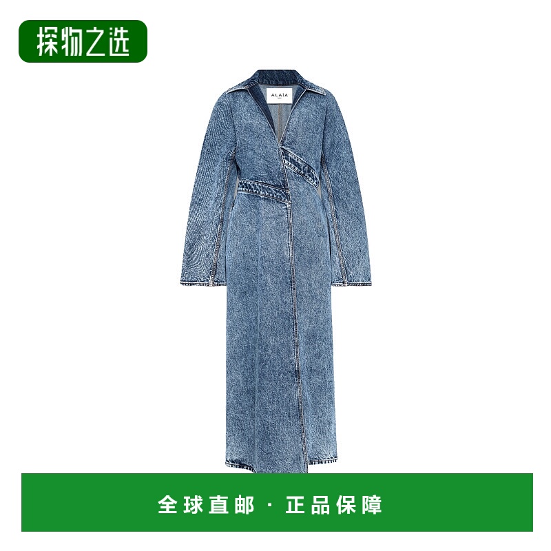 香港直邮Alaia 牛仔风衣 AA9M1067T535A