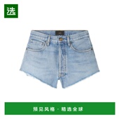 香港直邮ALANUI 浅蓝色 SS2026 女士短裤 LWYC009R26DEN0034404