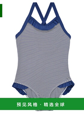 欧洲直邮Petit Bateau 小帆船 女孩 BEURI 连体泳衣 海蓝色