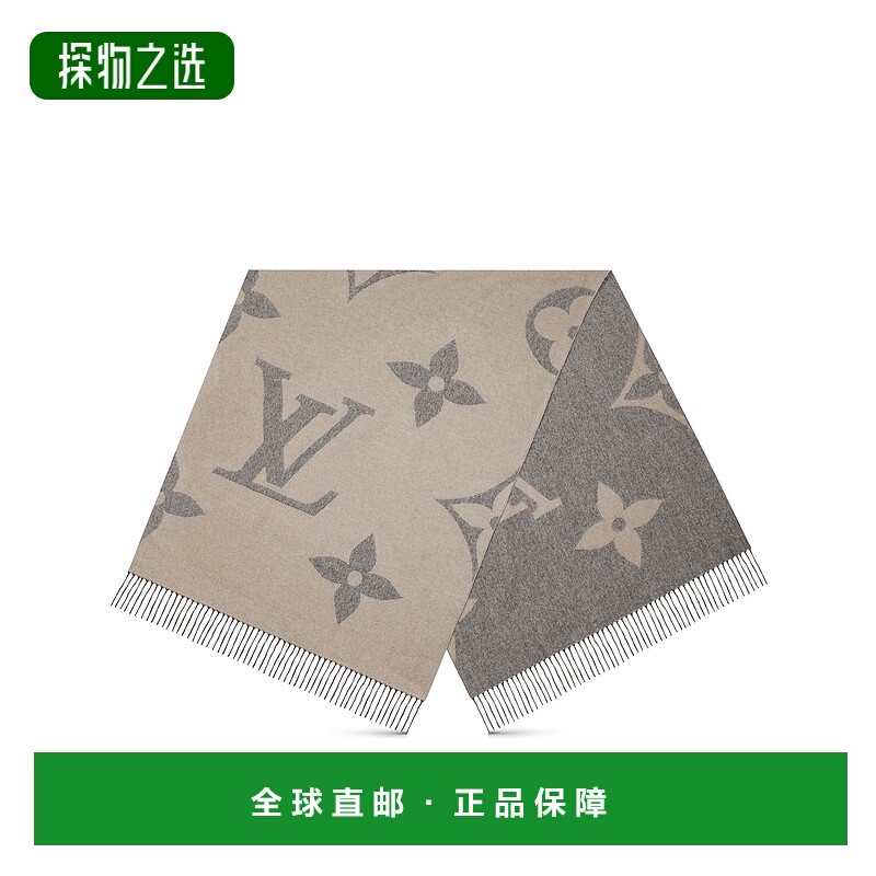 1h可退 欧洲直邮LV/路易威登 男士MNG GIANT 围巾羊绒山羊绒配饰