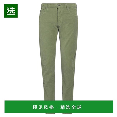 1h可退 香港直邮Incotex 男士 休闲长裤 green绿色 舒适时尚