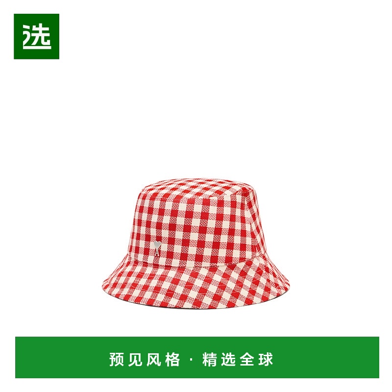 香港直邮Ami Paris 格纹帽子 SPUHA241WO0006