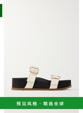 1h可退 香港直邮Gabriela Hearst 女士 Wren 皮质防水台凉拖 2248