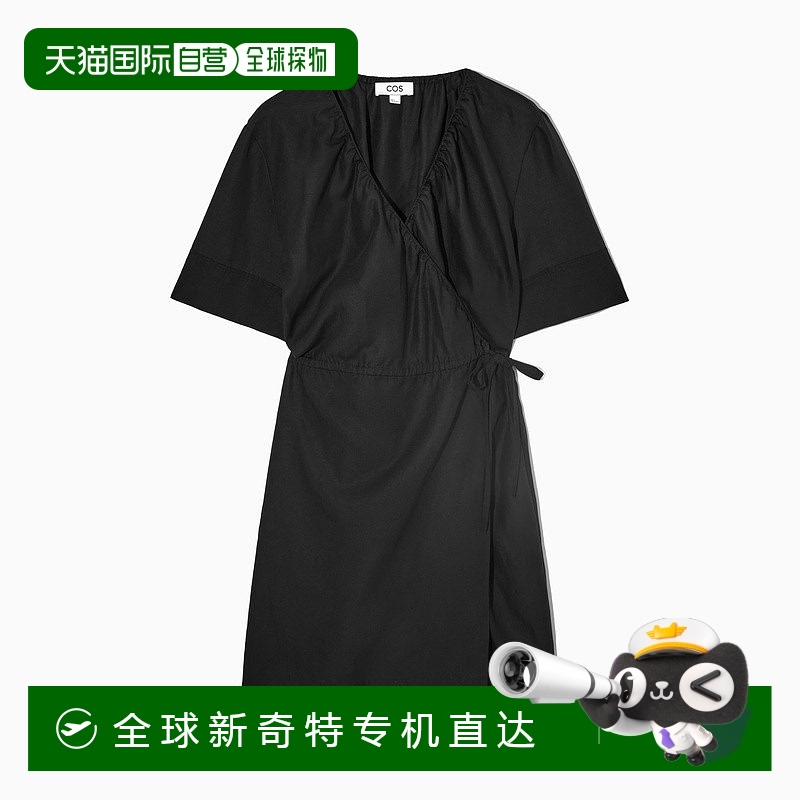 欧洲直邮COS 女士黑色莱赛尔纤维连衣裙新款