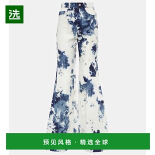 colorful花色 香港直邮Chloe 扎染亚麻喇叭长裤 女士 舒适时 蔻依