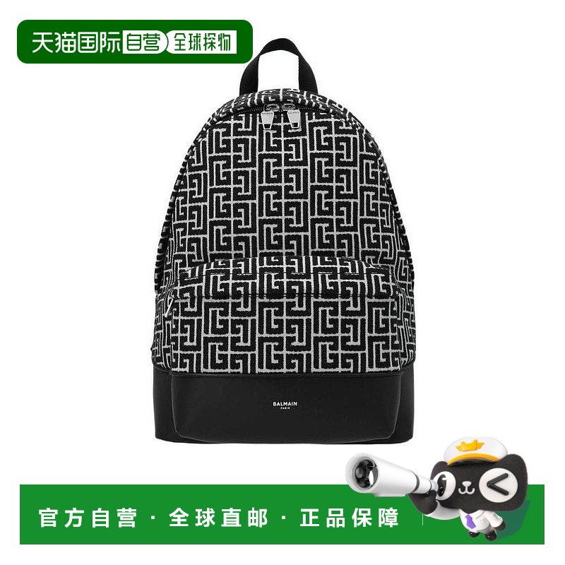 香港直邮Balmain City 经典logo编织双肩包 WM1GE150TJMY