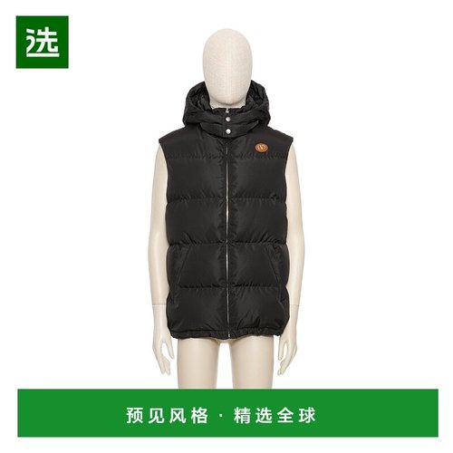 香港直邮Valentino 兜帽棉马甲 VCQA406FN