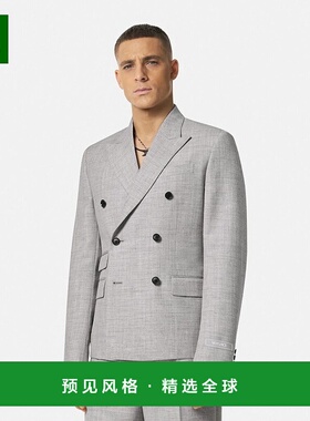 香港直邮Versace 羊毛双排扣西装外套 10166041A11264