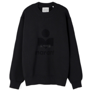 韩国直邮ISABEL MARANT 艾勒 PU0182HA A3L83H 01BK 圆领针织衫