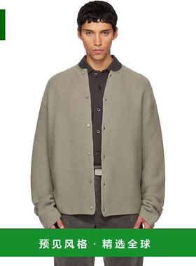 1h可退 香港直邮Rier 男士 灰色 Tyrolean 开衫 KNW55LKS