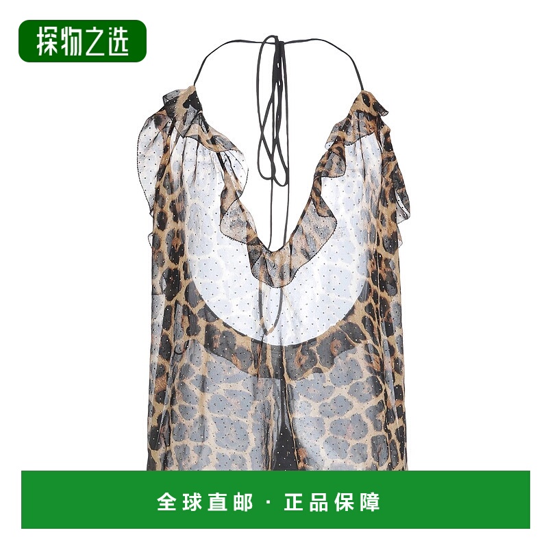 香港直邮Saint Laurent 圣罗兰 女士 背心 brown棕色 舒适时尚