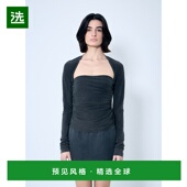 香港直邮Alexander Wang 亚历山大·王 1h可退 女士 缩褶方领上衣