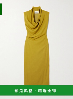 1h可退 香港直邮TOVE 女士 Babette 垂褶绉纱长款连衣裙 TVD184OC