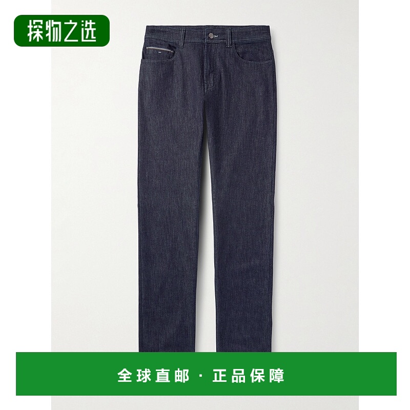 香港直邮Canali 康钠丽 男士 Selvedge-Trimmed 修身直筒牛仔裤 P