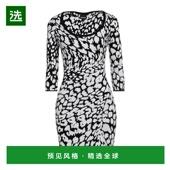 美国直邮 时尚 Just 女士 1h可退 修身 Cavalli 连衣裙圆领 优