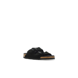 1h可退 欧洲直邮birkenstock 男士黑色皮革软木鞋底勃肯休闲百搭