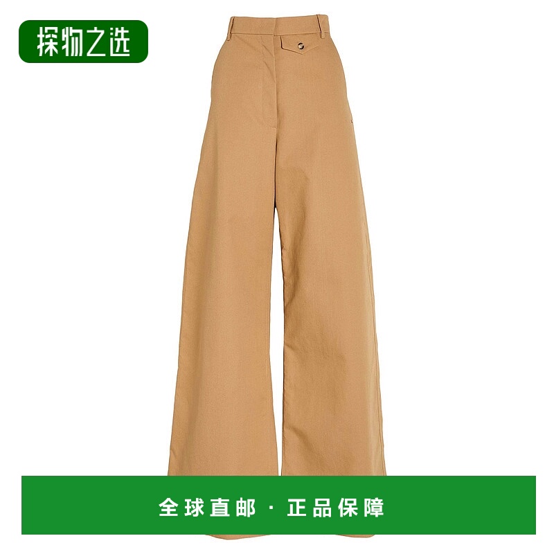 香港直邮Sportmax 斯宝麦斯 女士 休闲长裤 beige米色 舒适时尚