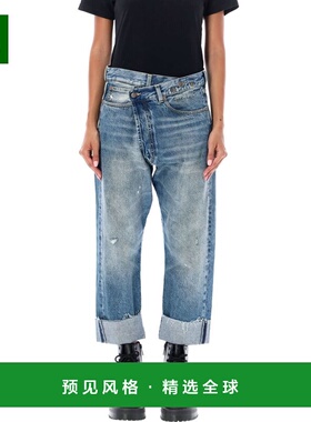 1h可退 香港直邮R13 女士 交叉式牛仔裤 R13W204873540000