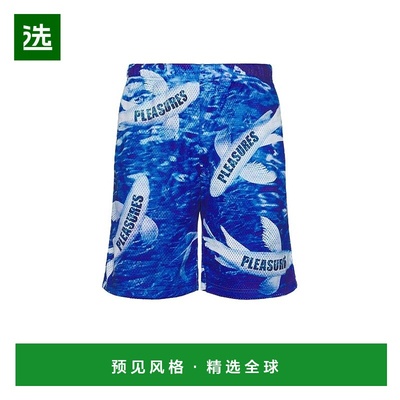 1h可退 香港直邮Pleasures 男士 锦鲤网纱短裤 P25SU031BLUE