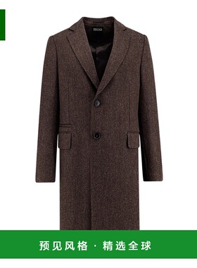 1h可退 香港直邮Zegna 单排扣羊毛大衣 297702A24DG2G0杰尼亚男装