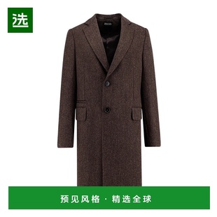 297702A24DG2G0杰尼亚 单排扣羊毛大衣 1h可退 香港直邮Zegna