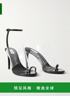 1h可退 香港直邮Alaïa 女士 PVC 不对称漆皮凉鞋 AA3S116CK299999