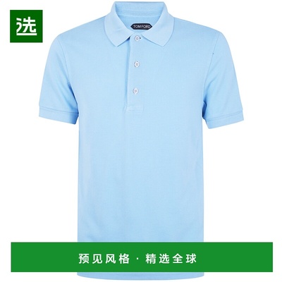 1h可退 香港直邮TOM FORD 男士POLO衫 JPS011JMT013TURQUOISE SS2