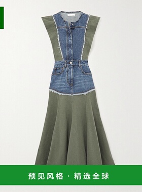 1h可退 香港直邮Chloe 蔻依 女士 牛仔中长连衣裙 CHC23ADR04159